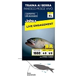 Jatsui D3400127 связанный крючок Serra L  Grey 3/0-4/0