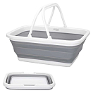 Купить Aktive 52986 Складная корзина 8.5L  Grey / White 38 x 28.8 x 15.5 cm 7ft.ru в интернет магазине Семь Футов