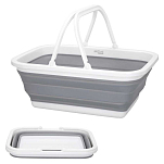 Aktive 52986 Складная корзина 8.5L  Grey / White 38 x 28.8 x 15.5 cm