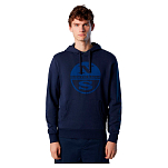 North sails 691066-0802-XL Толстовка с капюшоном Graphic Голубой Navy Blue XL