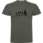 Kruskis CA65500538S133 Футболка с коротким рукавом Evolution Sail Серый Dark Army Green 2XL