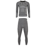 Dare2B DMU340-R39-L Набор базовых слоев In The Zone Серый Charcoal Grey Marl L