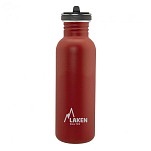 Laken BSF75RO Нержавеющая сталь Basic Flow бутылка 750ml Бесцветный Red