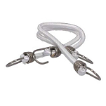 Euromarine 000705 Sandow Ocean 60 cm Крючок из нержавеющей стали. эластичная веревка 2 единицы Серебристый White 10 mm
