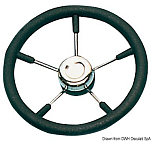 Soft polyurethane steering wheel black 320 mm, 45.129.32