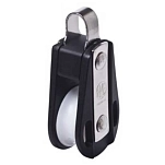 Talamex 65430512 Стандартный неподвижный одноблочный шкив Hye с проушиной Black / White 12 mm