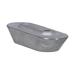 Super marine ANO211 Yamaha Цинковая пластина Анод Серебристый Grey 64 x 25 x 14 mm