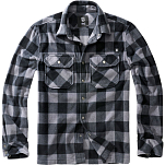 Brandit 9720-28-5XL Рубашка с длинным рукавом Jeff Черный Black / Grey 5XL