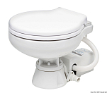 Электрический туалет 12В 345x420x340мм cо сверхкомпактной чашей из белого фарфора и сиденьем из белого пластика, Osculati 50.207.13