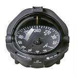 Компас Plastimo Offshore 135 65350 12/24В для судна от 10м c чёрной плоской картушкой Ø130мм в чёрном корпусе 175x155мм горизонтальный врезной монтаж