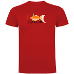 Kruskis CA65500660K190 Футболка с коротким рукавом Flying Fish Красный Red 3XL