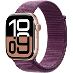 Apple MWWK3QL/A  Watch Series 10 GPS 42mm Sport Loop Фиолетовый Rose Gold Aluminium / Plum