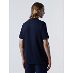 North sails 453016-0802-M Футболка с коротким рукавом Logo Medio Tridente Голубой Navy Blue M