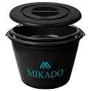 Купить Mikado UABW-25-SET ведро Logo 25L  Black 7ft.ru в интернет магазине Семь Футов