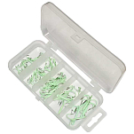 Yamashiro 0352005 Тройной Крючок Set 40 единицы измерения Carbon Luminous 2-4-6-8-10