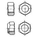Купить Гайка шестигранная из нержавеющей стали Lalizas 11363 DIN 934 / ISO 4032 M6 6 мм 15 штук/блистер 7ft.ru в интернет магазине Семь Футов