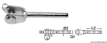 Наконечник опрессовываемый из нержавеющей стали 5 мм вилка, Osculati 05.191.05