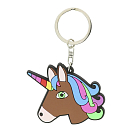 Купить Equikids 901500004 Unicorn Head Брелок Коричневый  Brown 7ft.ru в интернет магазине Семь Футов