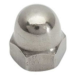Euromarine 700009-UNIT A4 DIN 1587 6 mm Глухая гайка Серебристый Silver
