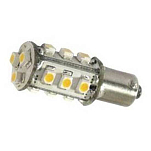 Dixplay 020007 BA15D 8-35V 2.5W 22x45 mm Теплый белый 18 Вел Лампочка Clear / Grey