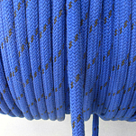 Шкотовый трос двойного плетения с сигнальной прядью Monteisola Corde Genoa DFG10-BL 1м Ø10мм из синего полиэстера
