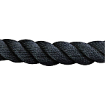 Sea-dog line 354-301110010BK1 Twisted Нейлоновая швартовная веревка 9.5 mm Белая Black 3.05 m 