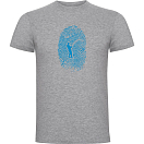 Купить Kruskis CA65500258S199 Футболка с коротким рукавом Angler Fingerprint Серый Heather Grey M 7ft.ru в интернет магазине Семь Футов