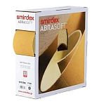 Smirdex 135120500 рулон наждачной бумаги Abrasoft 135P G500 25 m Yellow 15x15x12 115 mm