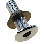 Goldenship GS30075 Хромированная латунь через корпус Серебристый Chrome 1 1/2´´ 