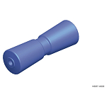 Talamex 76751010 Каток с V-образным килем PU Голубой Blue 75 mm 