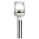 Classic 360°. pull-out pole w//base white plastic 100cm