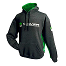 Купить Maver 160853XL Толстовка с капюшоном Performance Черный Black / Green 3XL 7ft.ru в интернет магазине Семь Футов