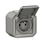 Legrand 058941 230V 16A Женский плексо-штекер Grey