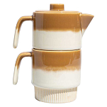 United by blue 707-332-28813 Stackble Stoneware Заварочный чайник Shortbread