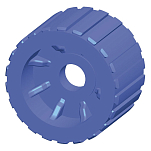 Talamex 76751021 Качающийся ролик PU L 70 мм Ø110 мм В виде 22.5 мм Голубой Blue 22.5 mm 