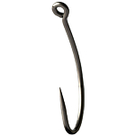 Mustad C49SAP-TX-18-25H Curved Caddis Колючий Одноглазый Крючок 25 единицы измерения Silver 18