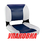 Кресло складное, цвет белый/синий (упаковка из 16 шт.) Easterner C12510WL_pkg_16