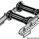 Rear swinging double roller 60 mm, 02.040.69