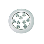 A.a.a. 4000260 IP68 9x3W Круглый подводный светодиодный фонарь Бесцветный White