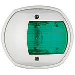Бортовой огонь Sphera Design Compact 12 зелёный 112,5° 12В 10Вт 80x70x42мм видимость 1 миля в корпусе из белого АБС-пластика для судов до 12м, Osculati 11.408.12