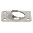 Купить Forniture nautiche italiane 2929042 60° 22 mm Прямоугольная опора Серебристый Silver 60 x 45 mm  7ft.ru в интернет магазине Семь Футов