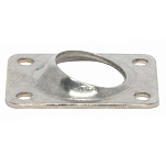 Forniture nautiche italiane 2929042 60° 22 mm Прямоугольная опора Серебристый Silver 60 x 45 mm 