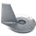 Martyr anodes 194-CM822157C2Z Skeg Trim Анод Серебристый  Grey