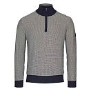Купить Sea ranch 19-7-212-4068-XL Свитер с полумолнией Miller Серый Dark Navy / Ecru XL 7ft.ru в интернет магазине Семь Футов