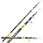 Kolpo 0126003-39 Limtless Телескопическая удочка для ловли сома Black / Yellow 3.90 m