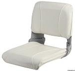 Сиденье белое с откидной спинкой и съемными подушками 482 x 470 х 435 мм, Osculati 48.402.01