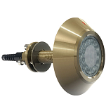 Ocean led 812-001500730 Pro Series 2010/3010 Thru-Hull HD Gen2 Underwater Светодиодные фонари Золотистый Ultra White 7000 Lumens 
