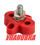 Клемма-штифт одинарная, M8, красная (упаковка из 50 шт.) YIS Marine BF411RM8_pkg_50