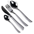 Купить Kampa 9120000682 набор столовых приборов Kensington 16 Единицы Серебристый Silver 7ft.ru в интернет магазине Семь Футов