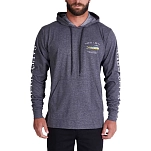 Salty crew 20135236-CHAR-XL Футболка с длинным рукавом и капюшоном с защитой от ультрафиолета El Dorado Hood Tech Серый Charcoal XL